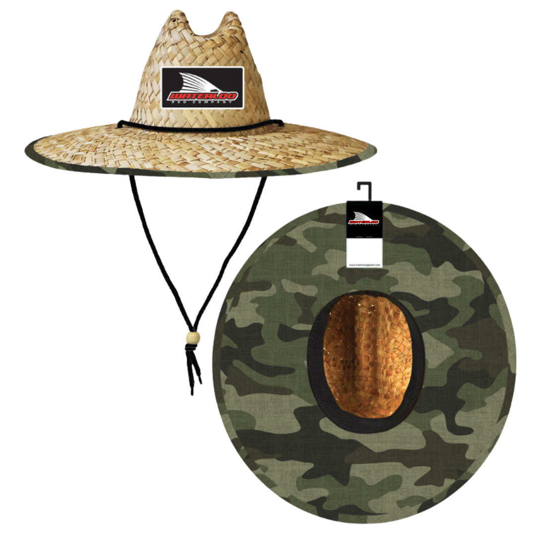 Waterloo Straw Hat -Amazon Camo with Tails Up Patch
