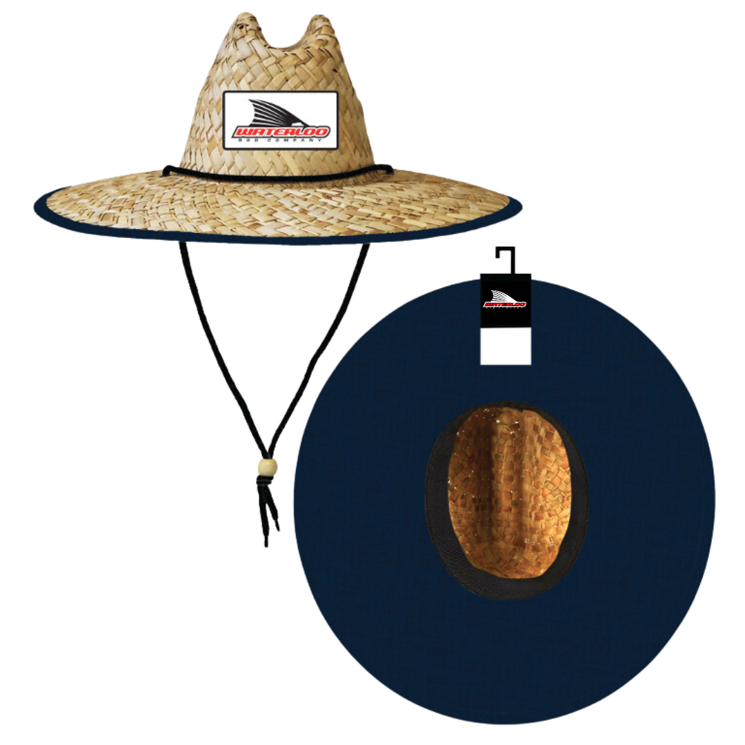 Waterloo Straw Hat - Navy with Tails Up Patch