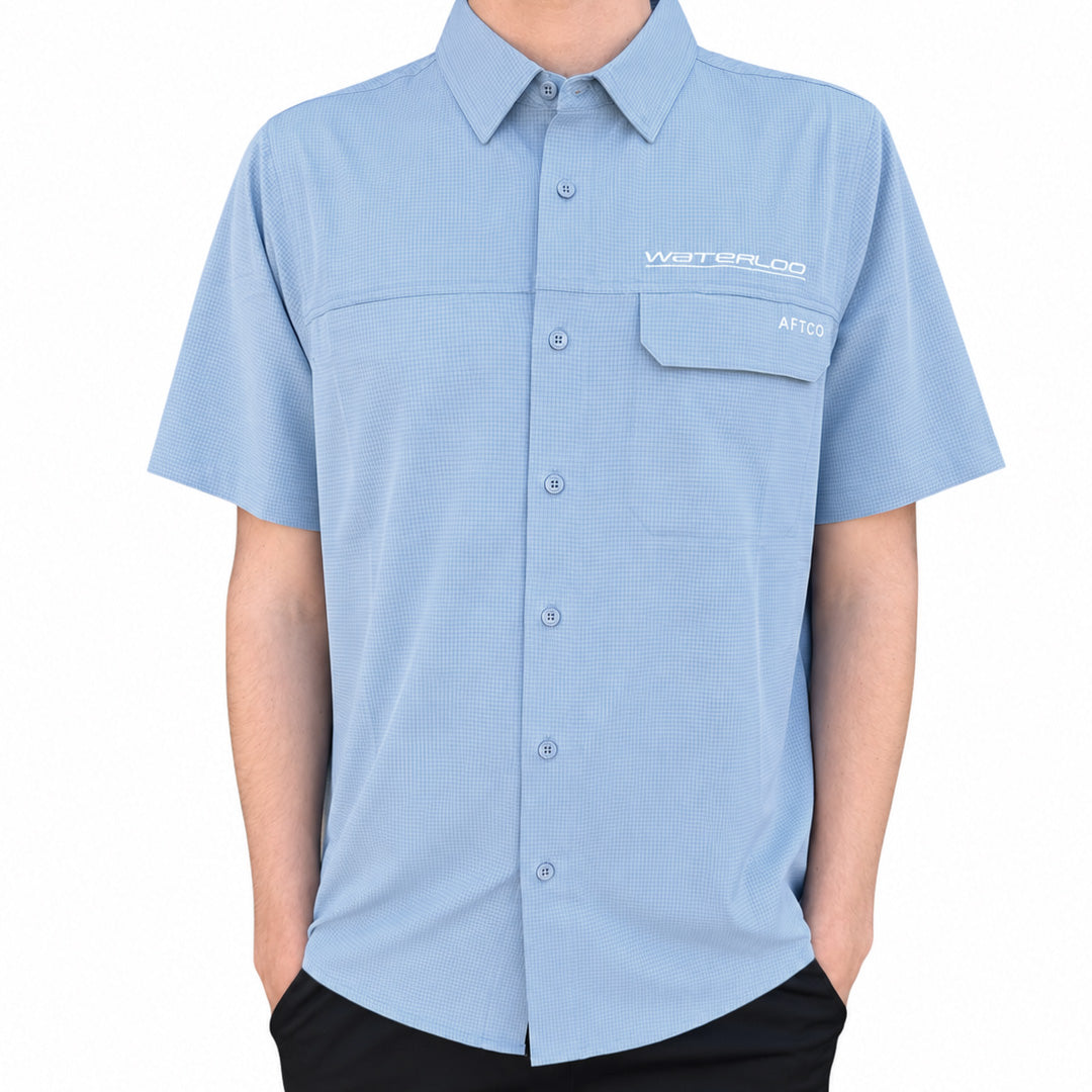 Aftco Air-O Mesh Short Sleeve Button Down Shirt