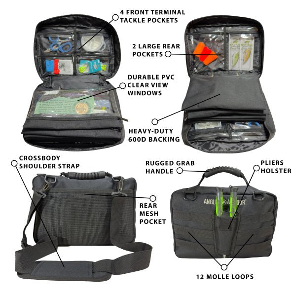 bullet proof tackle bag Angler Armour Bait Binder Tackle Bag