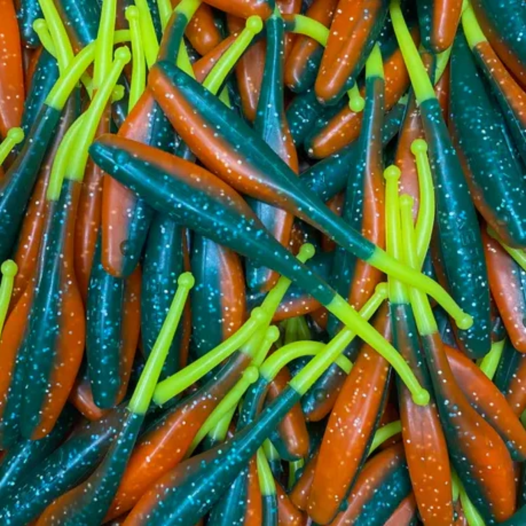 KWIGGLERS Ball Tail Shad 7 Pack (Multiple Colors)