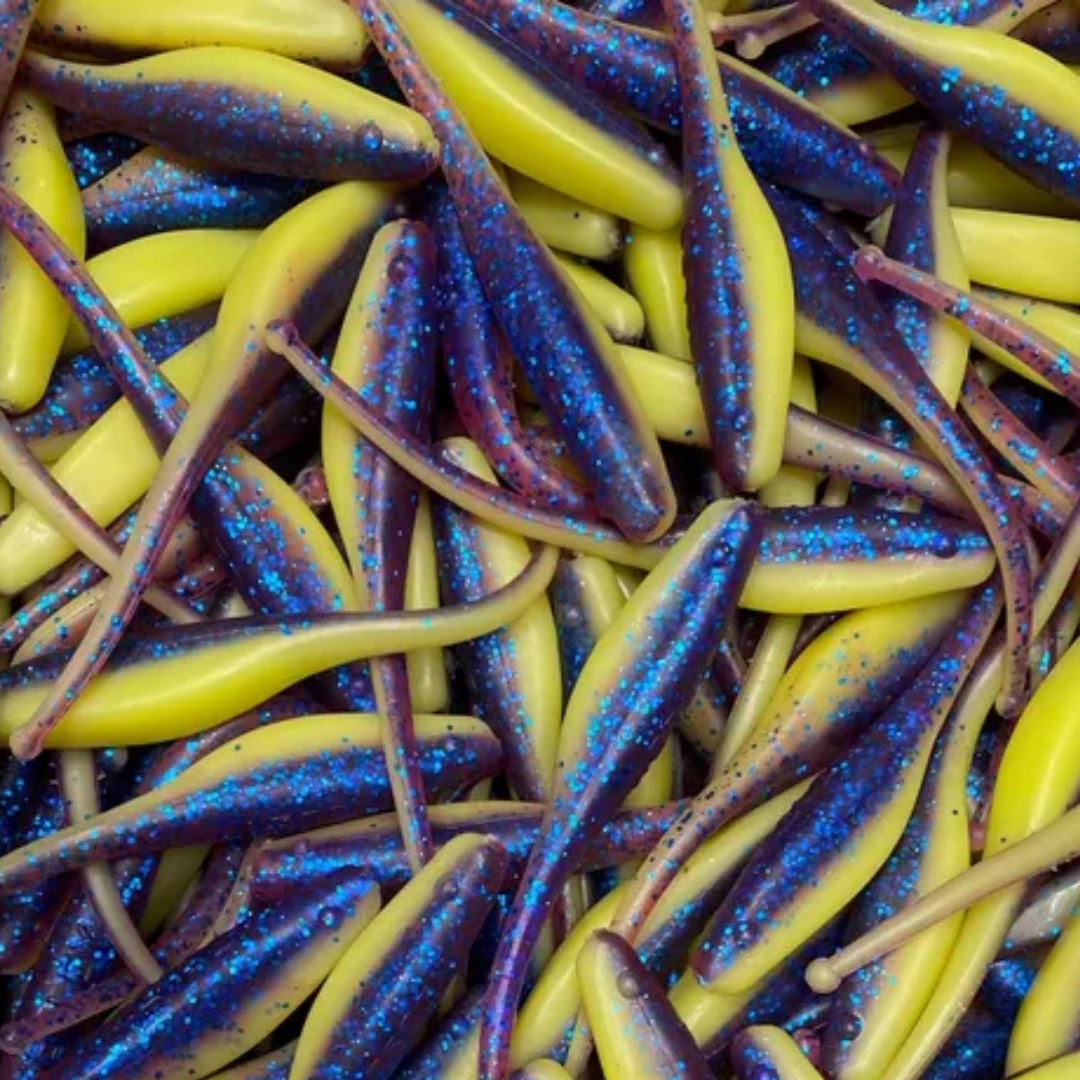 KWIGGLERS Ball Tail Shad 7 Pack (Multiple Colors)