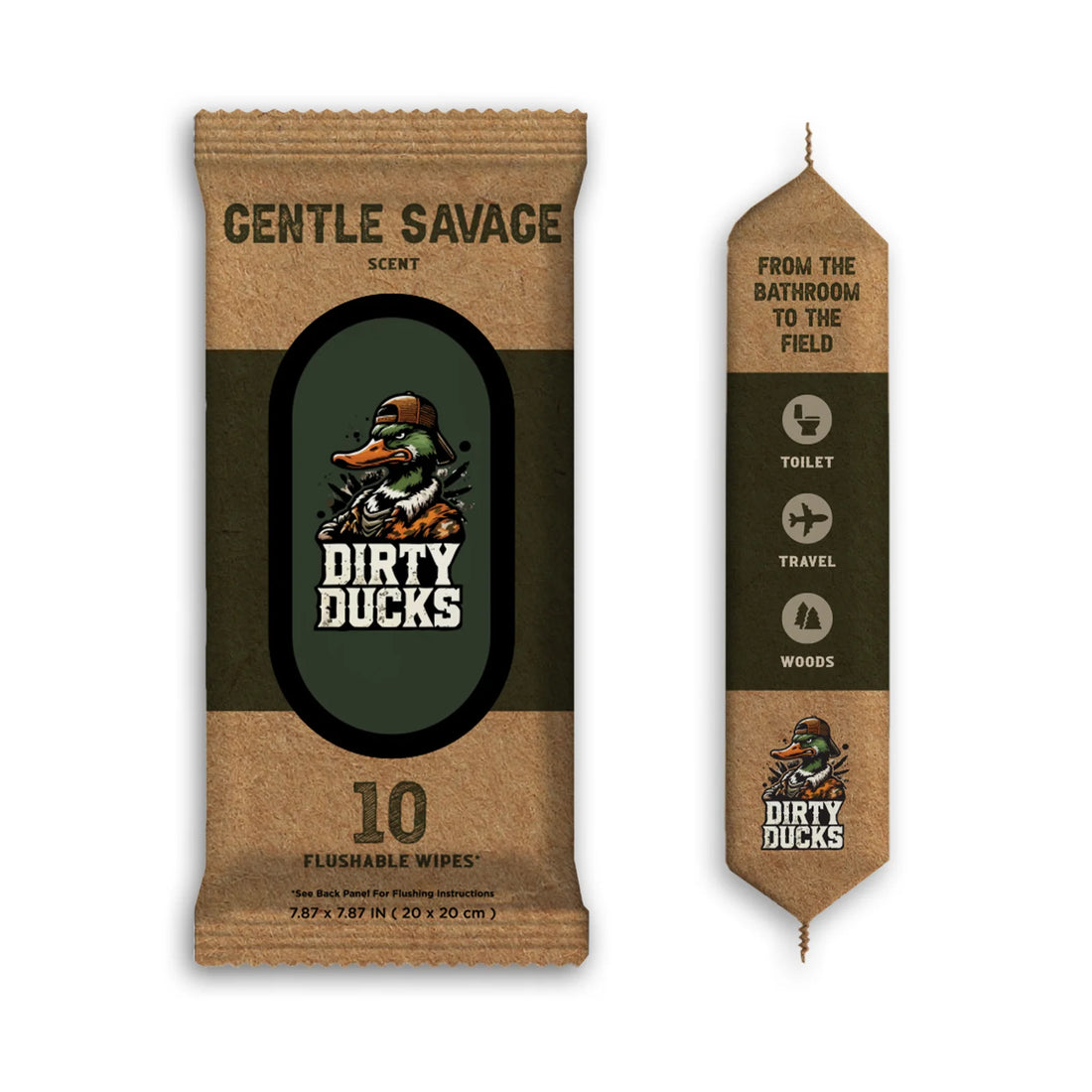 Dirty Ducks Flushable Wipes - 1 Pack