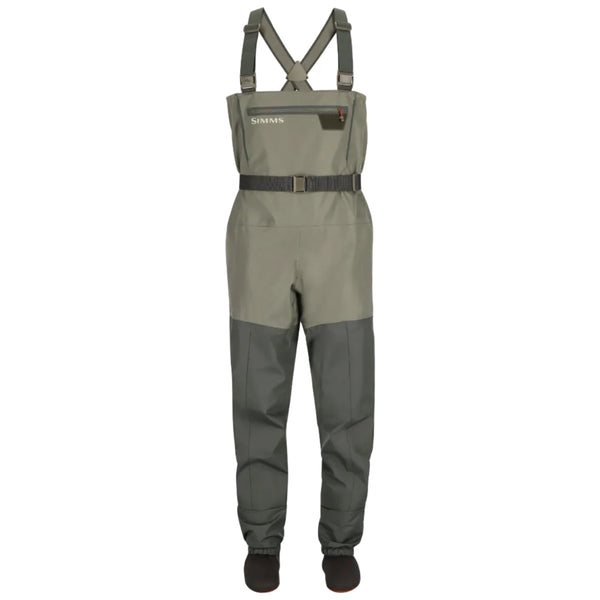 Simms Fishing Waders Neoprene Brown Integrated Boots Men Size Large Fishing Gear Simms Neoprene Fishing Waders for sale | eBay main image 3