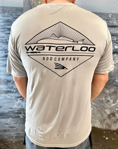 Waterloo Silver Short Sleeve Performance Shirt - Diamond Patch