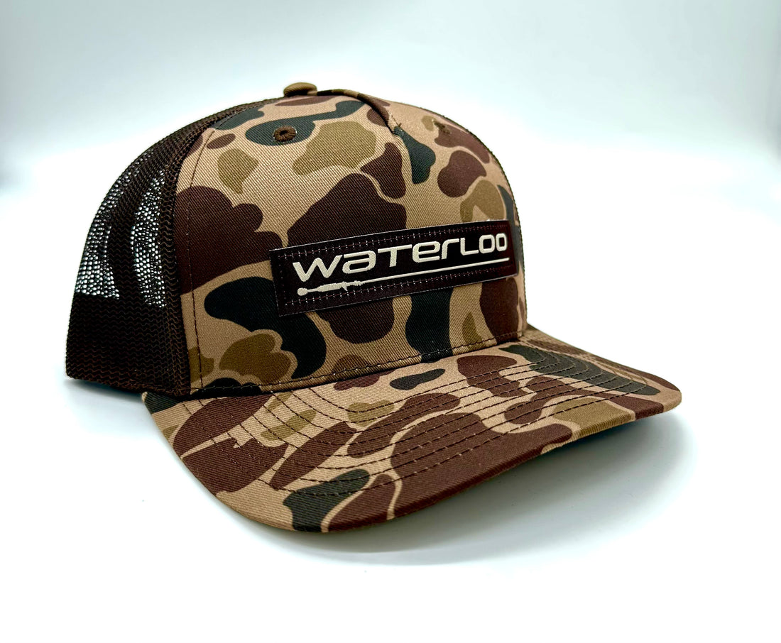 Waterloo Bark Duck Camo and Brown Cap - Performance Patch