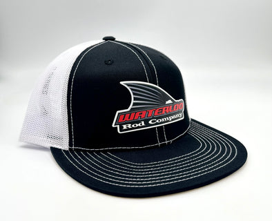 Waterloo Black and White Pacflex Cap - Tails Up Patch