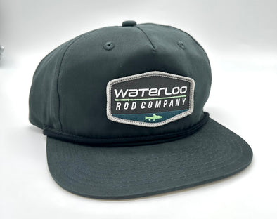 Waterloo Charcoal with Black Rope Cap - Charcoal  Badge Patch