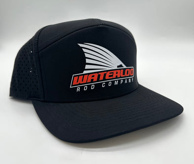 Waterloo Black on Black Cap - Tails Up Logo