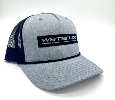 Waterloo Heather Grey and Black Rope Cap - Performance Patch