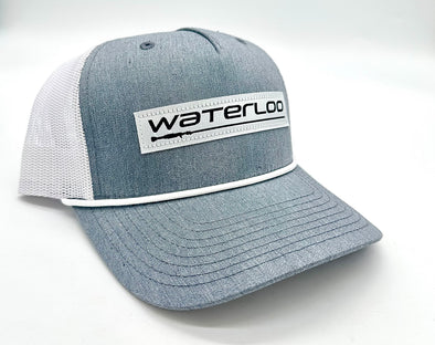 Waterloo Heather Grey and White Rope Cap - Performance Patch