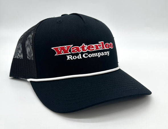 Waterloo Black and White Rope Cap - Original Waterloo Logo