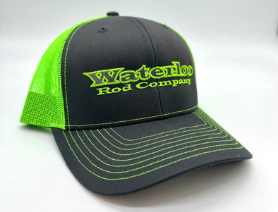 Waterloo Charcoal and Neon Green Cap - Original Waterloo Logo
