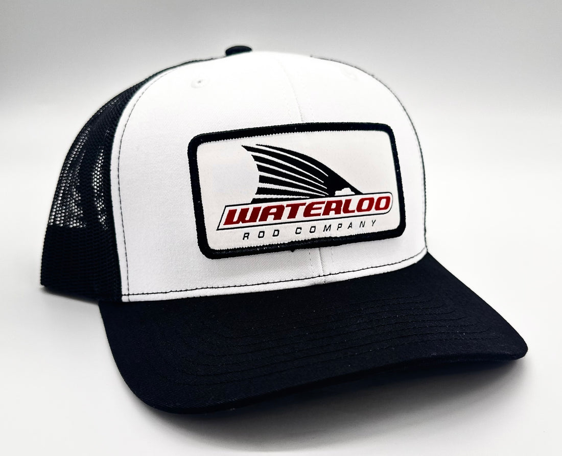 Waterloo Black and White Cap - Tails Up Patch