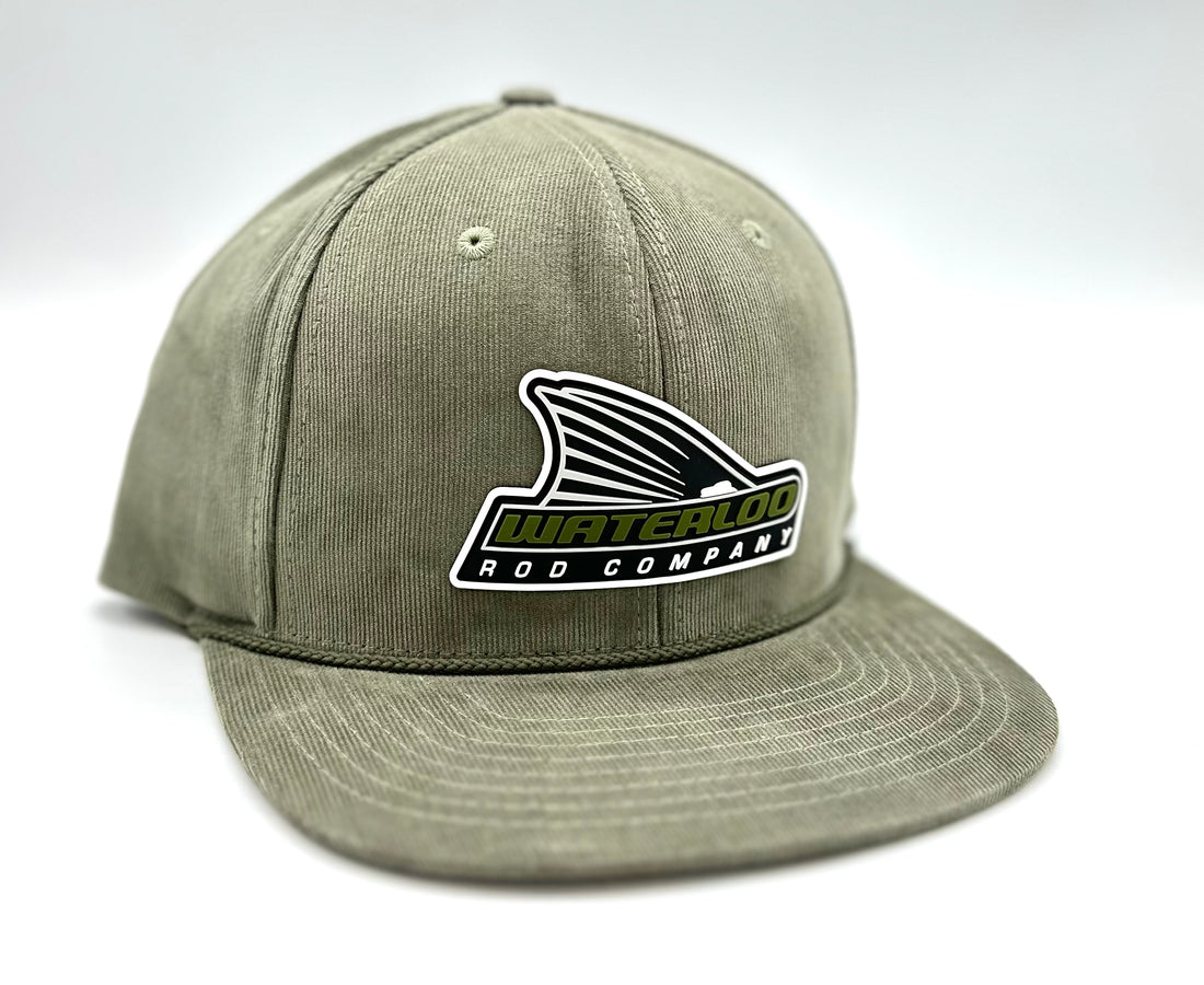 Waterloo Olive Timberline Corduroy Cap - Rubber Tails Up Patch