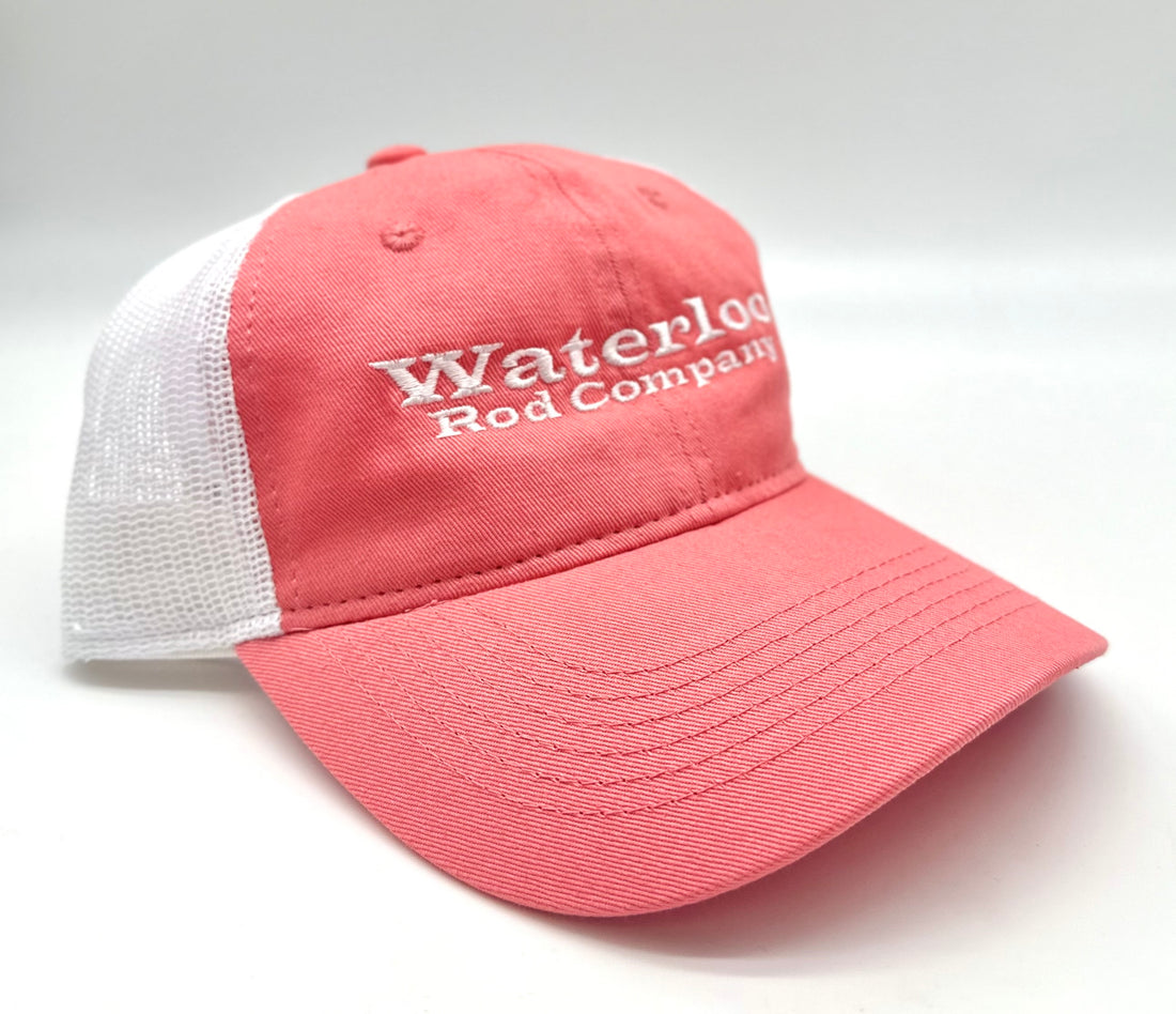 Waterloo Melon and White Unstructured Cap - White Original Logo