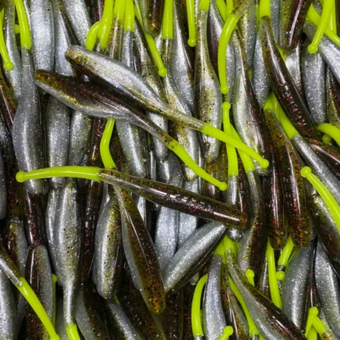 KWIGGLERS Ball Tail Shad 7 Pack (Multiple Colors)