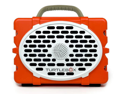 TurtleBox Gen 2 - Orange & White with Tan Handle