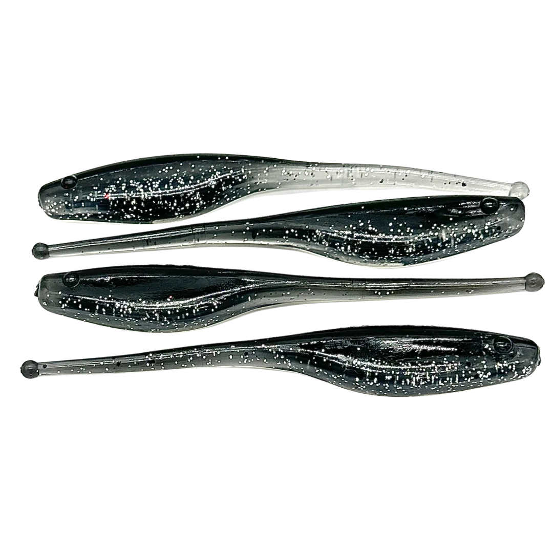 KWIGGLERS Ball Tail Shad 7 Pack (Multiple Colors)