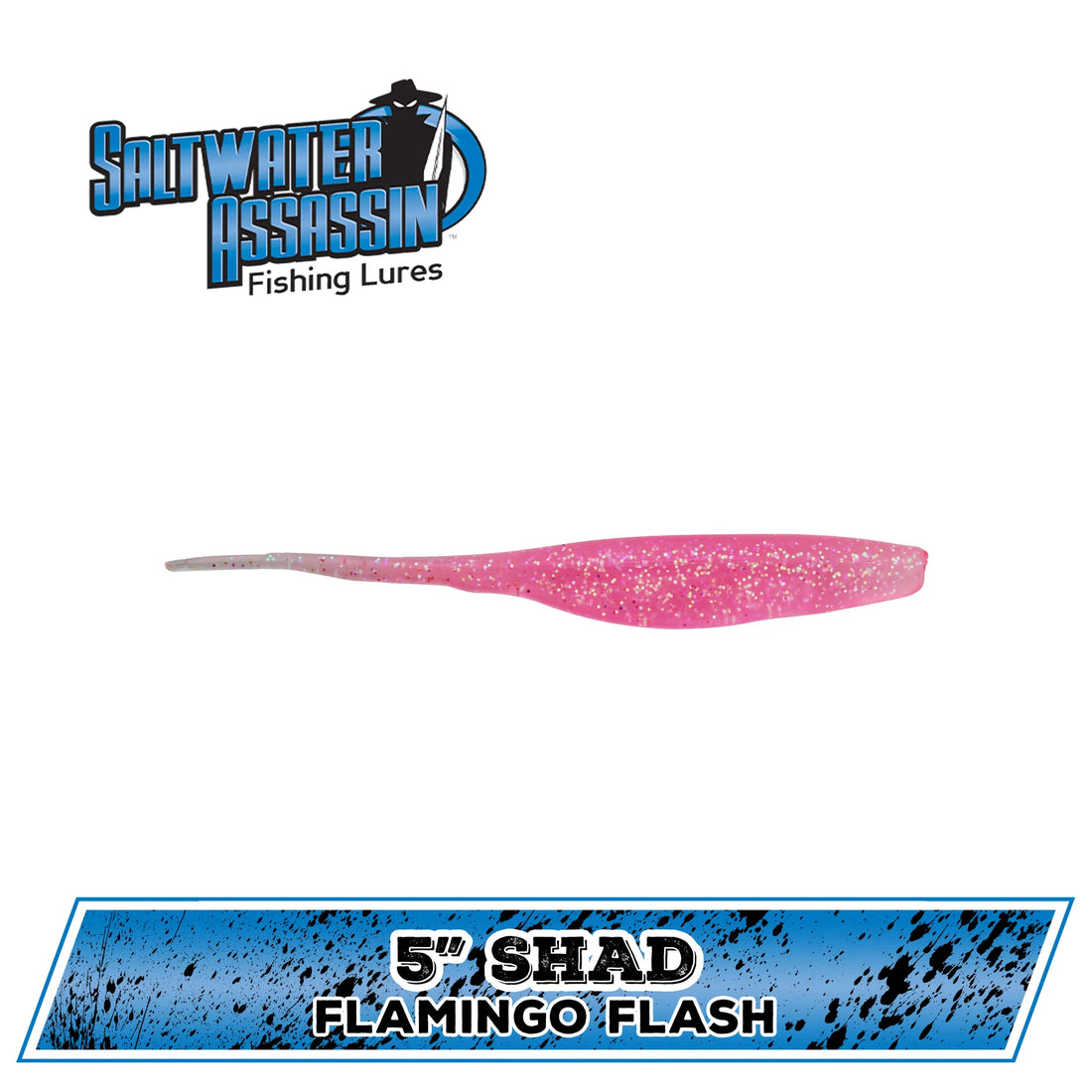 Bass Assassin Saltwater Shad- 5" 8 CT