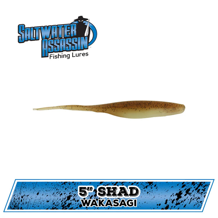 Bass Assassin Saltwater Shad- 5" 8 CT