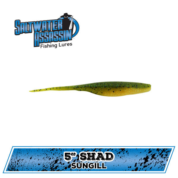 Bass Assassin Saltwater Shad- 5" 8 CT