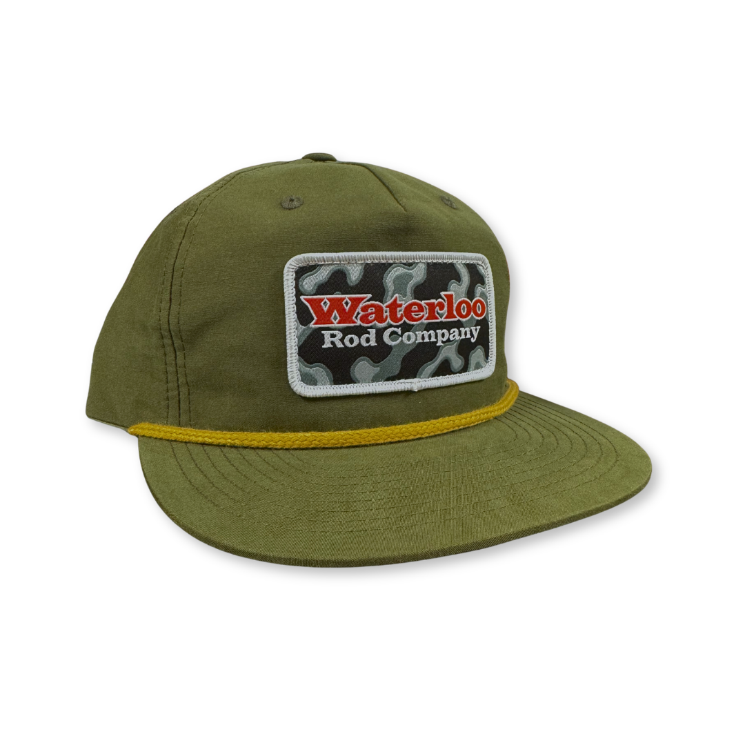 Waterloo Olive and Gold Rope Cap  - Camo OG Patch