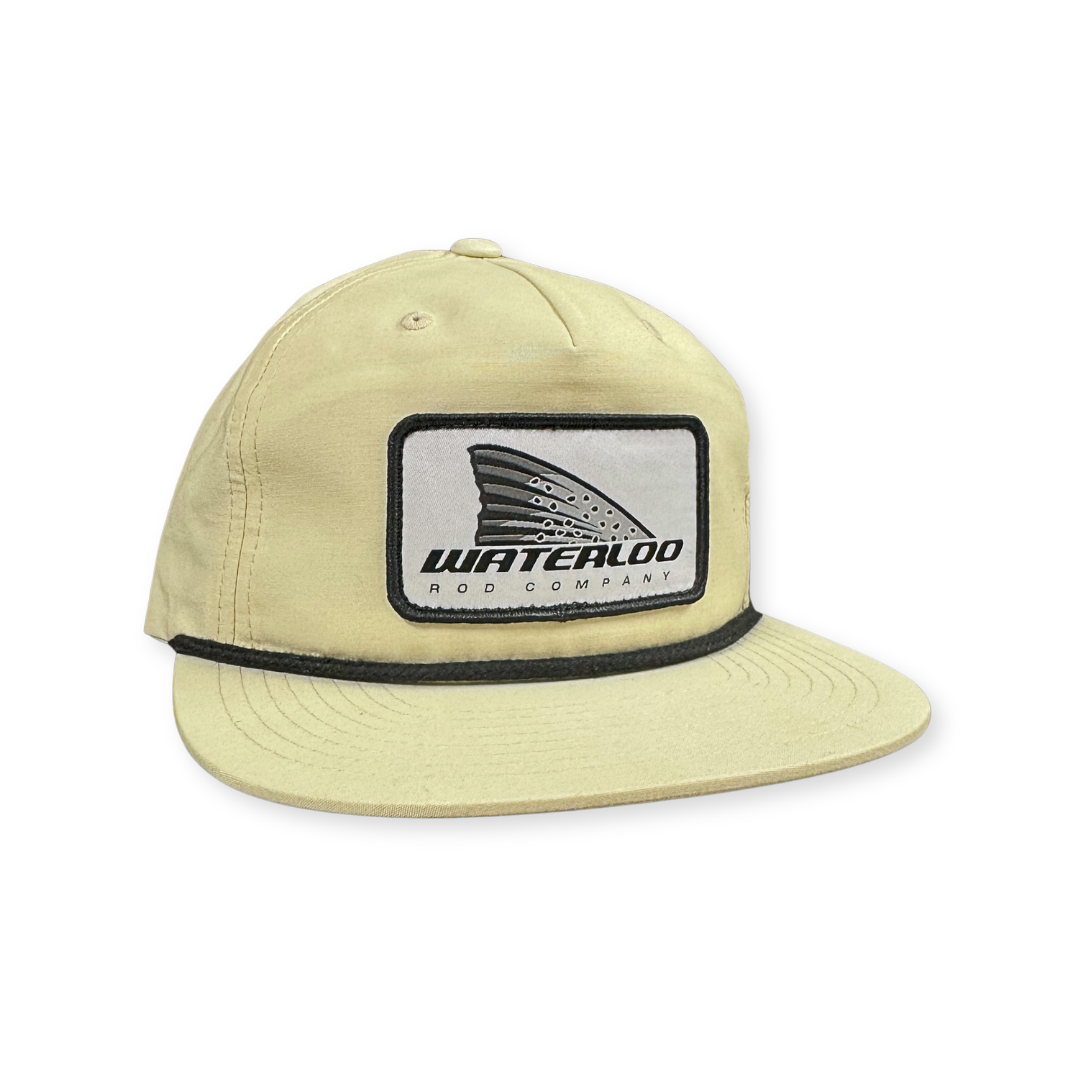 Waterloo Cream and Black Rope Cap - Trout Patch – Waterloo Rods