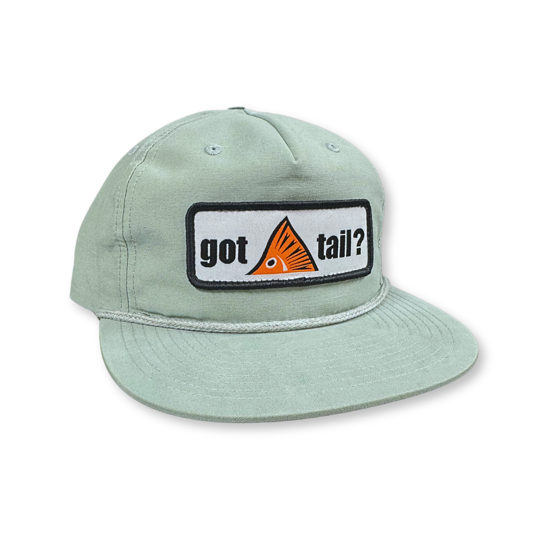 Got Tail? Soft Blue and Silver Rope Cap - Got Tail? Patch – Waterloo Rods