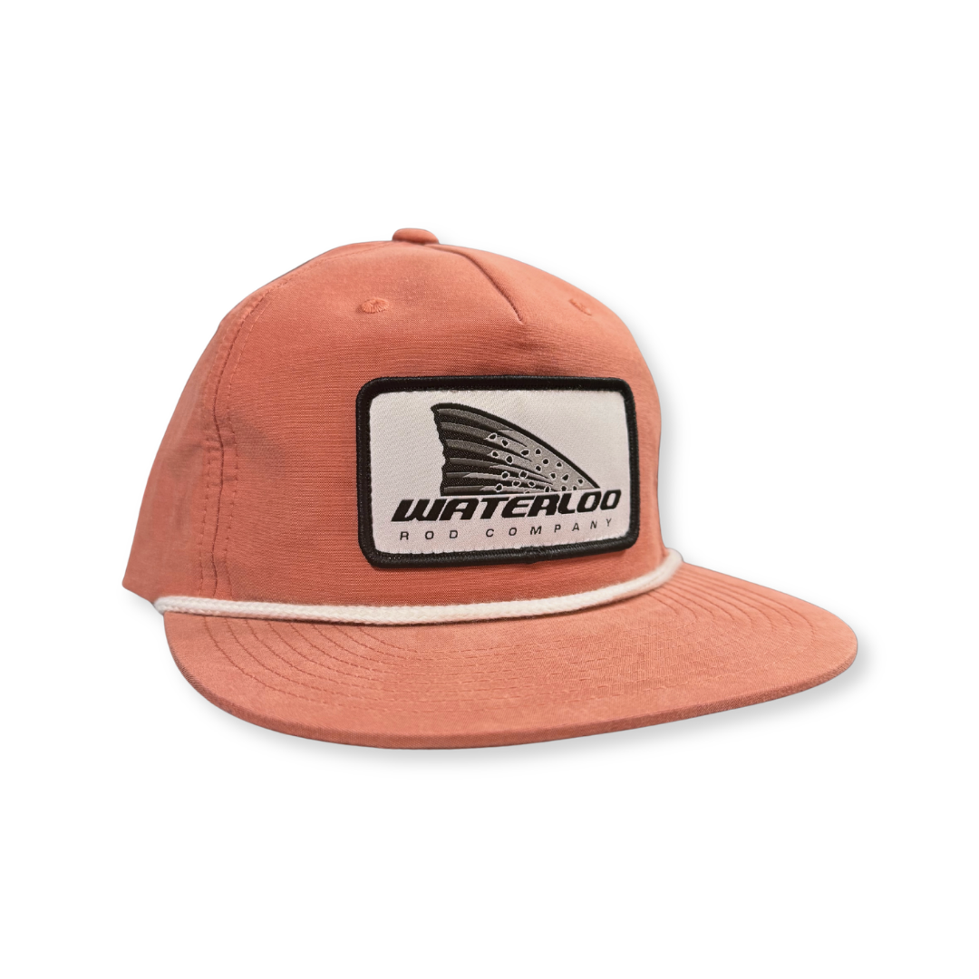 Waterloo Soft Red and White Rope Cap  - Trout Patch