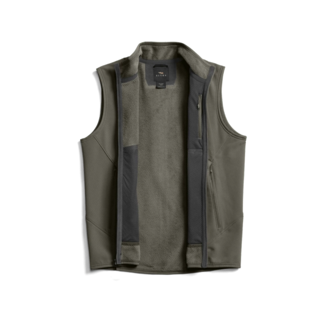 Sitka Alpha Fleece Vest - Bark Brown