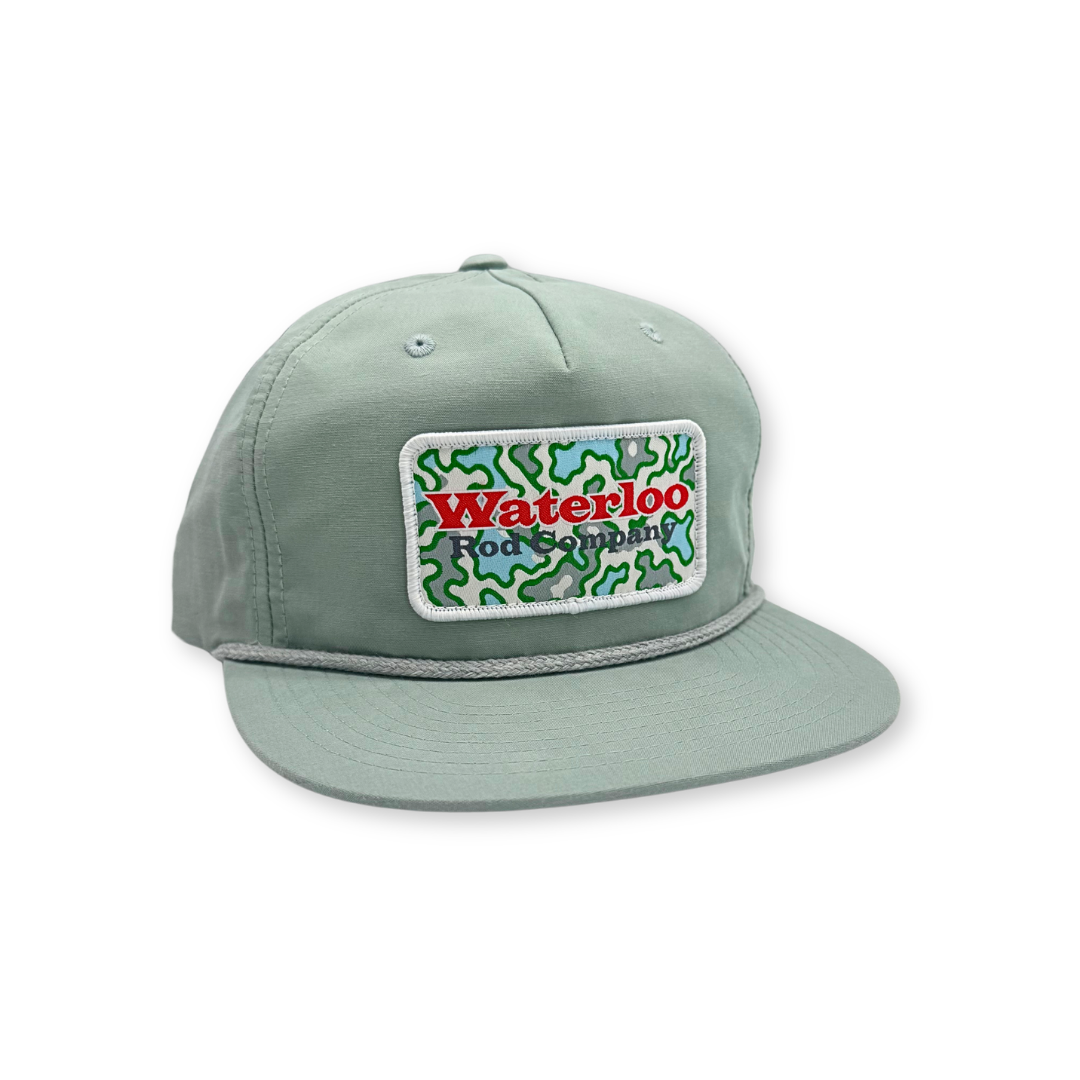 Waterloo Soft Blue and White Rope Cap  - Blue Camo OG Patch