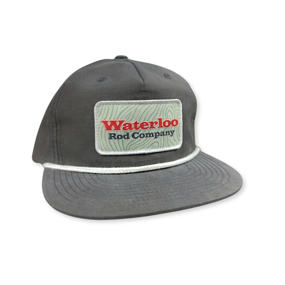 Waterloo Charcoal and White Rope Cap - Topo OG Patch