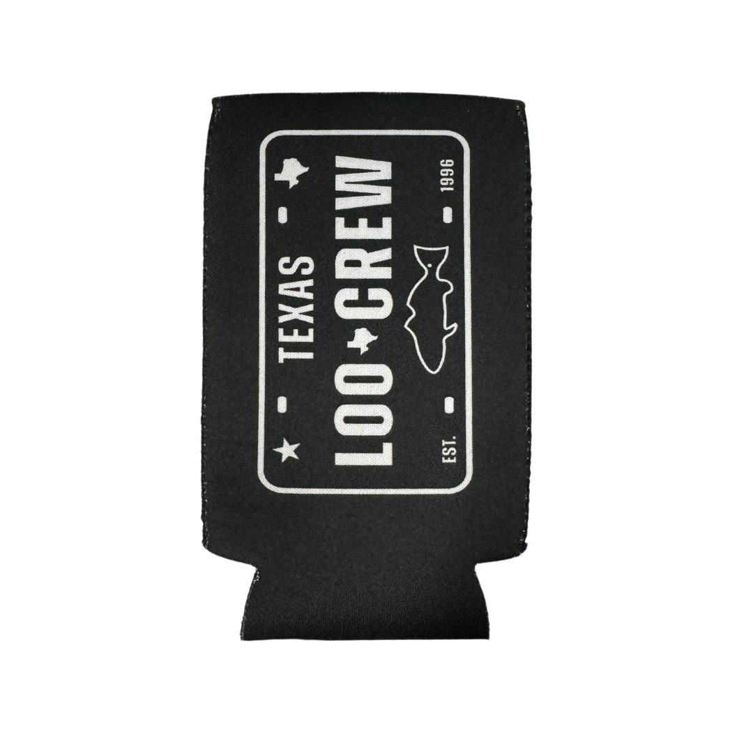 Loo Crew Slim Can Koozie - Black
