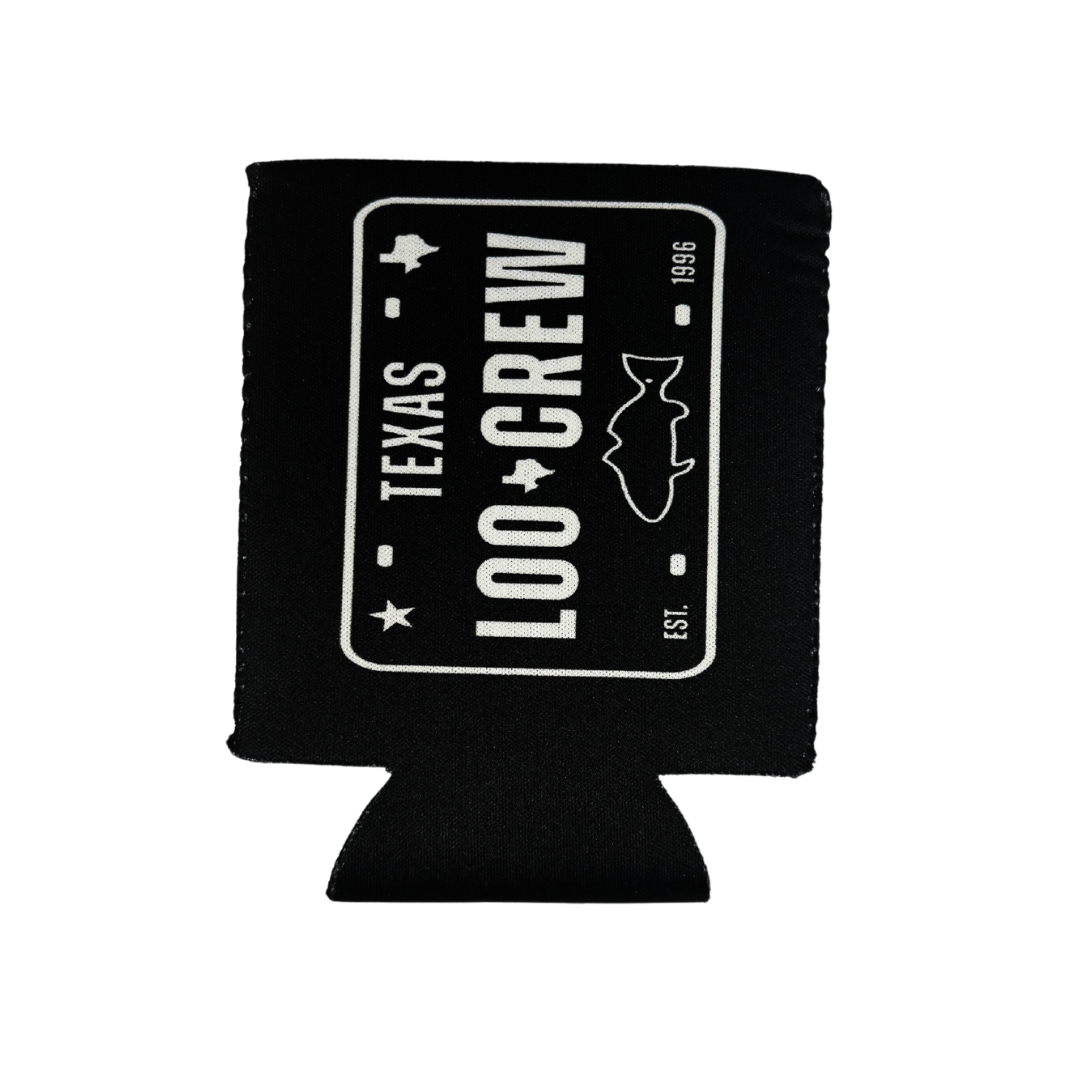 Loo Crew Standard Can Koozie - Black
