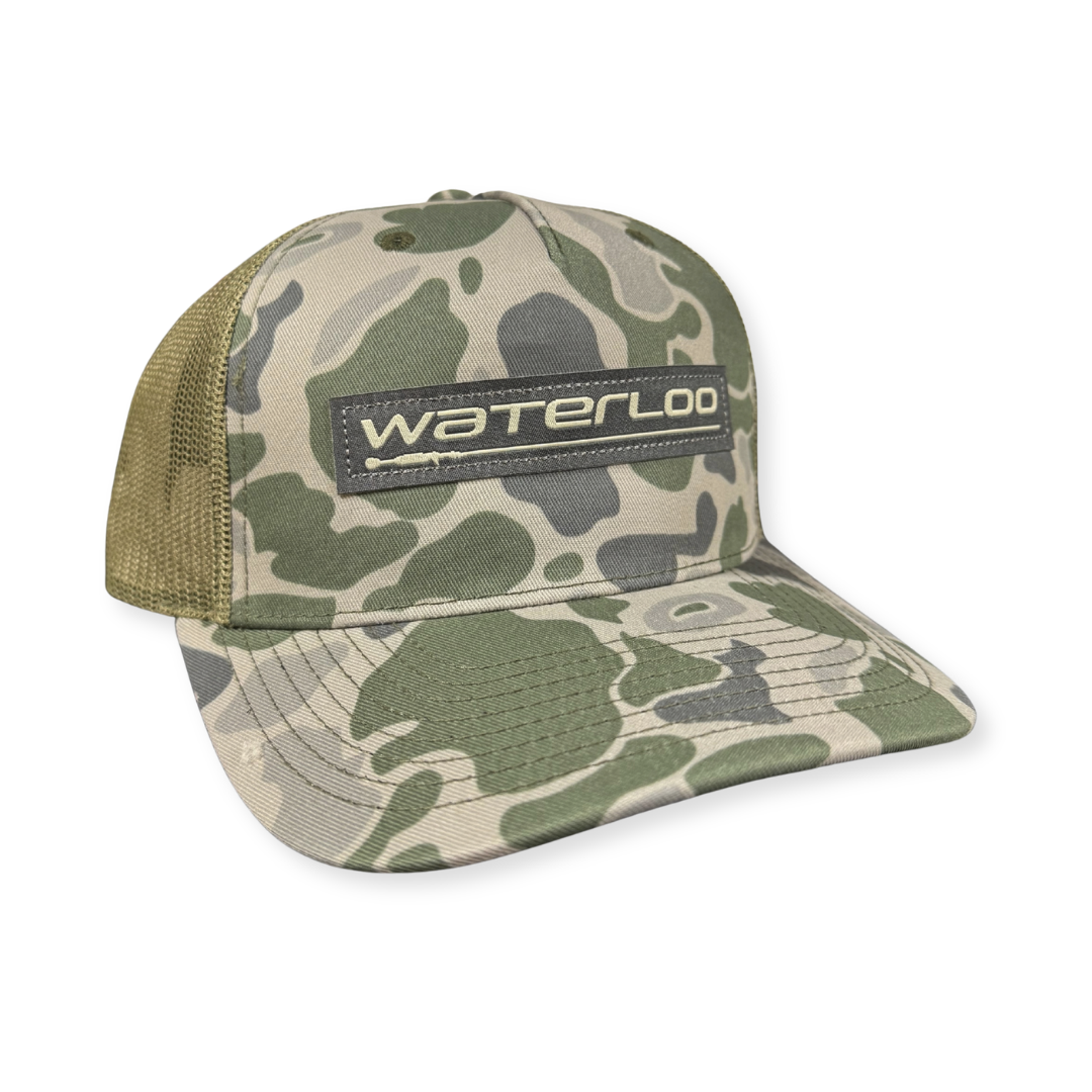 Waterloo Marsh Duck Camo and Loden Cap - Performance Patch