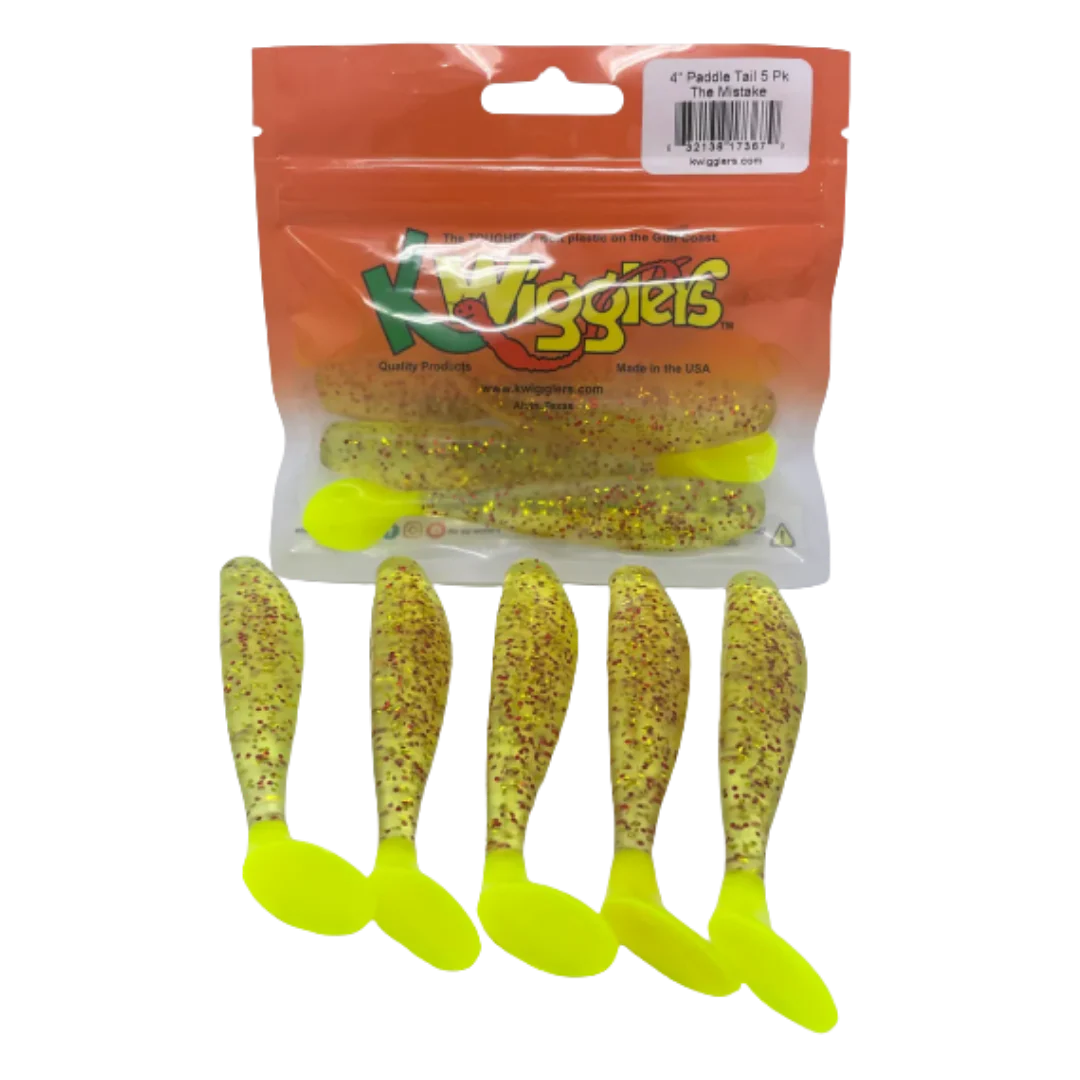 KWigglers 4"  Paddle Tail