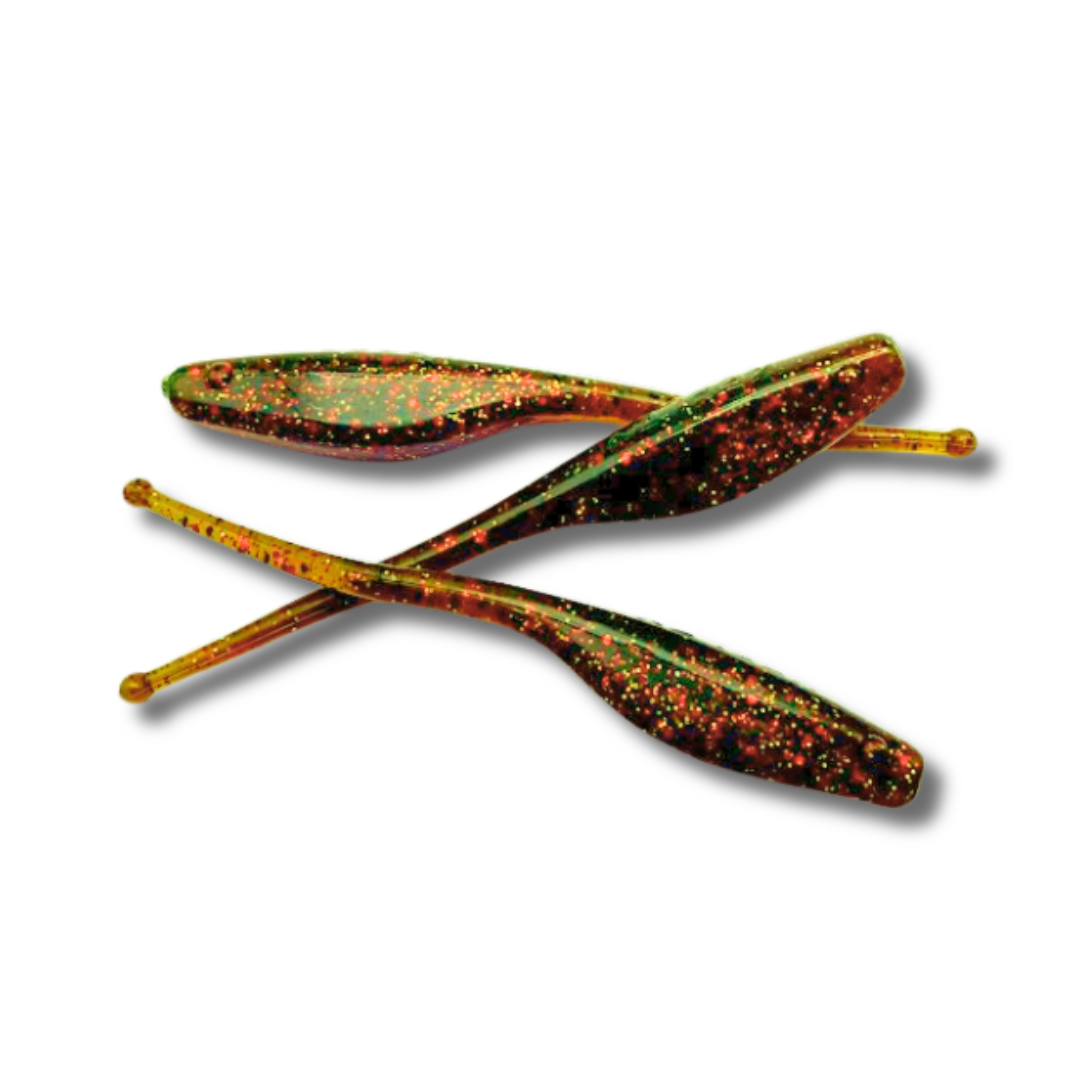 ball tail fishing lures 1/4" moving rhythmically through the water Livingston Critter | EZOKO