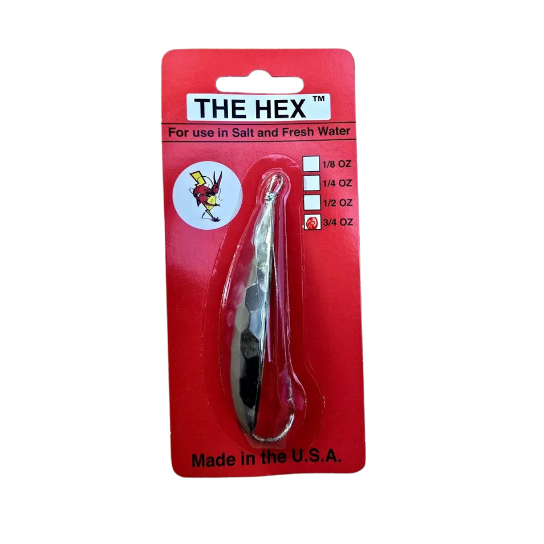 bulk fishing spoons no hooks Precision Tackle 60302 THE HEX Weedless Spoon