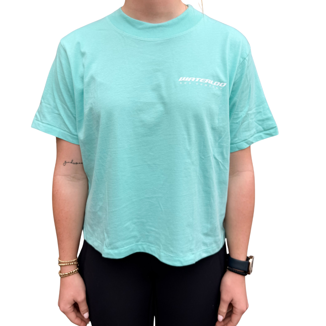 Women's Boxy Tee - Seafoam - Redfish Strike