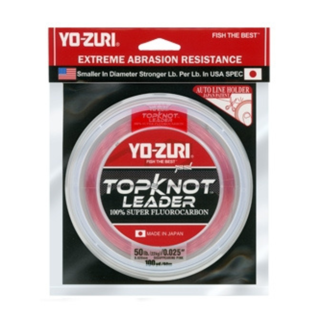 Yo-Zuri TopKnot Fluorocarbon Leader - Pink