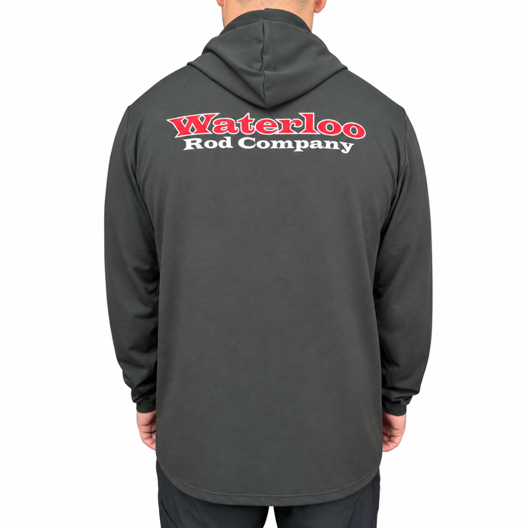Waterloo Black Performance Hoodie - OG logo