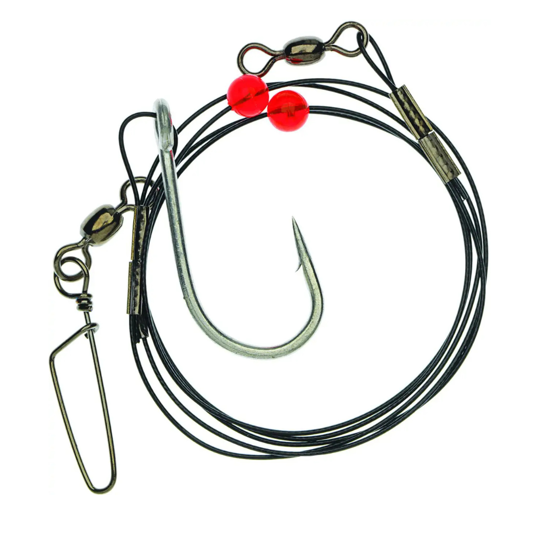 EAGLE CLAW LAZER REDFISH RIG WIRE BEADED 42in w/HOOK