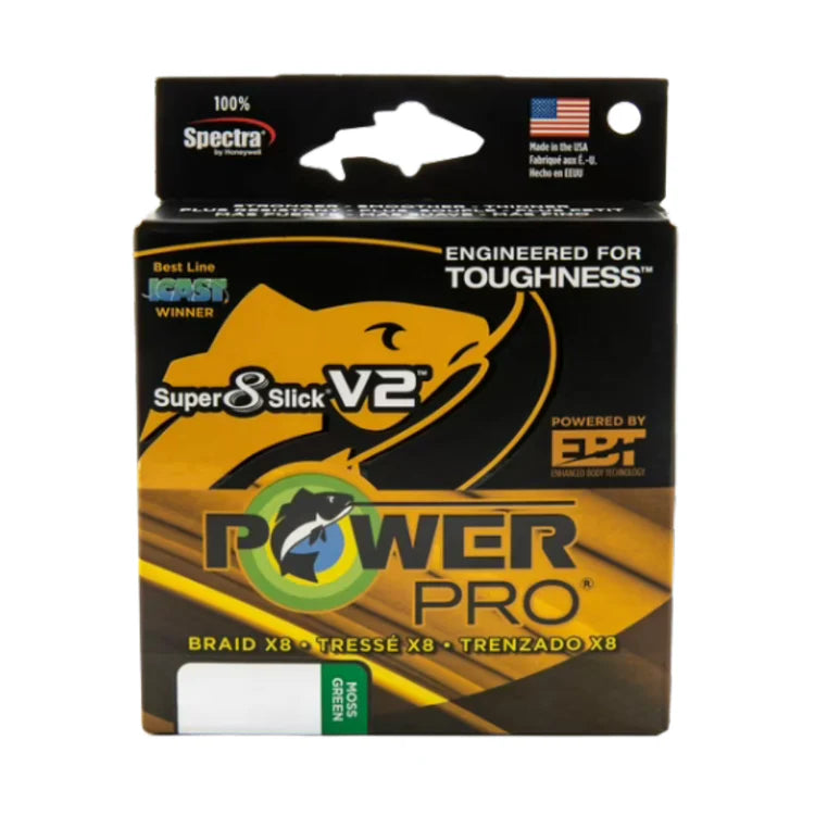Power Pro Super Slick V2 30lb 150yds. Moss Green