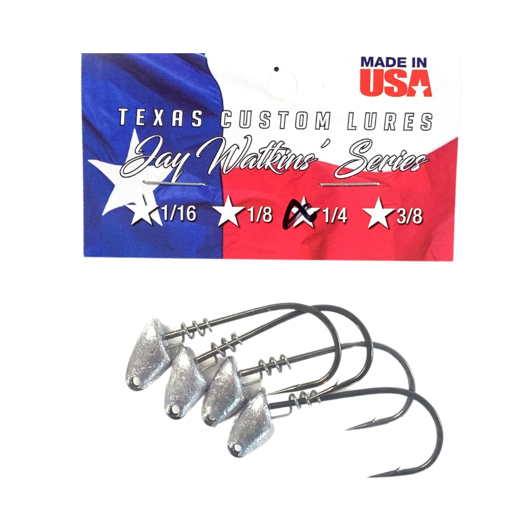 Texas Custom Lures Jighead- Plain (Multiple Sizes) Plain 3/8-3/0