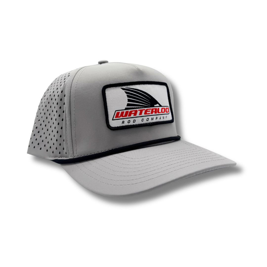 Waterloo Silver and Black Performance Rope Cap - Tails Up Patch