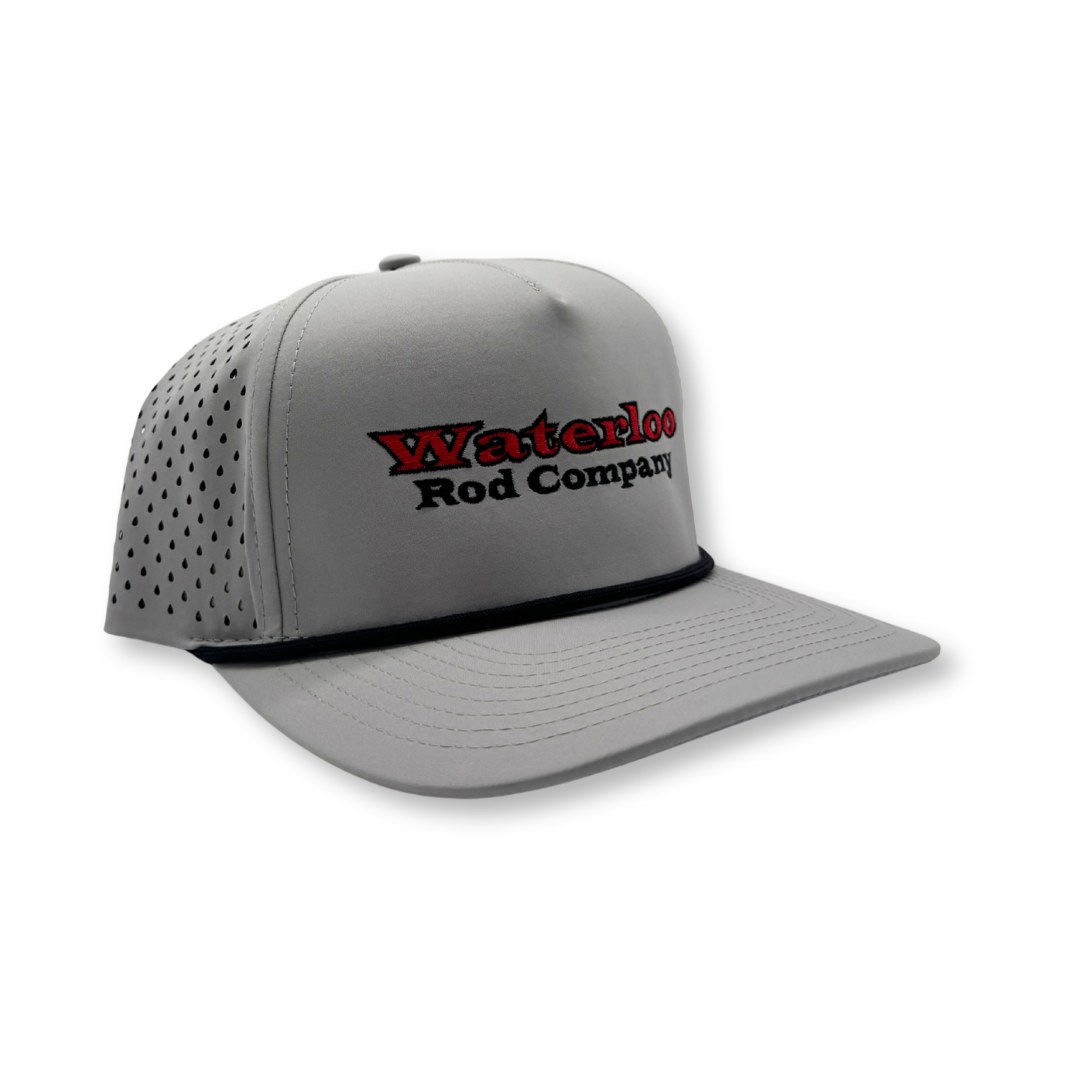 Waterloo Silver and Black Performance Rope Cap - OG Logo