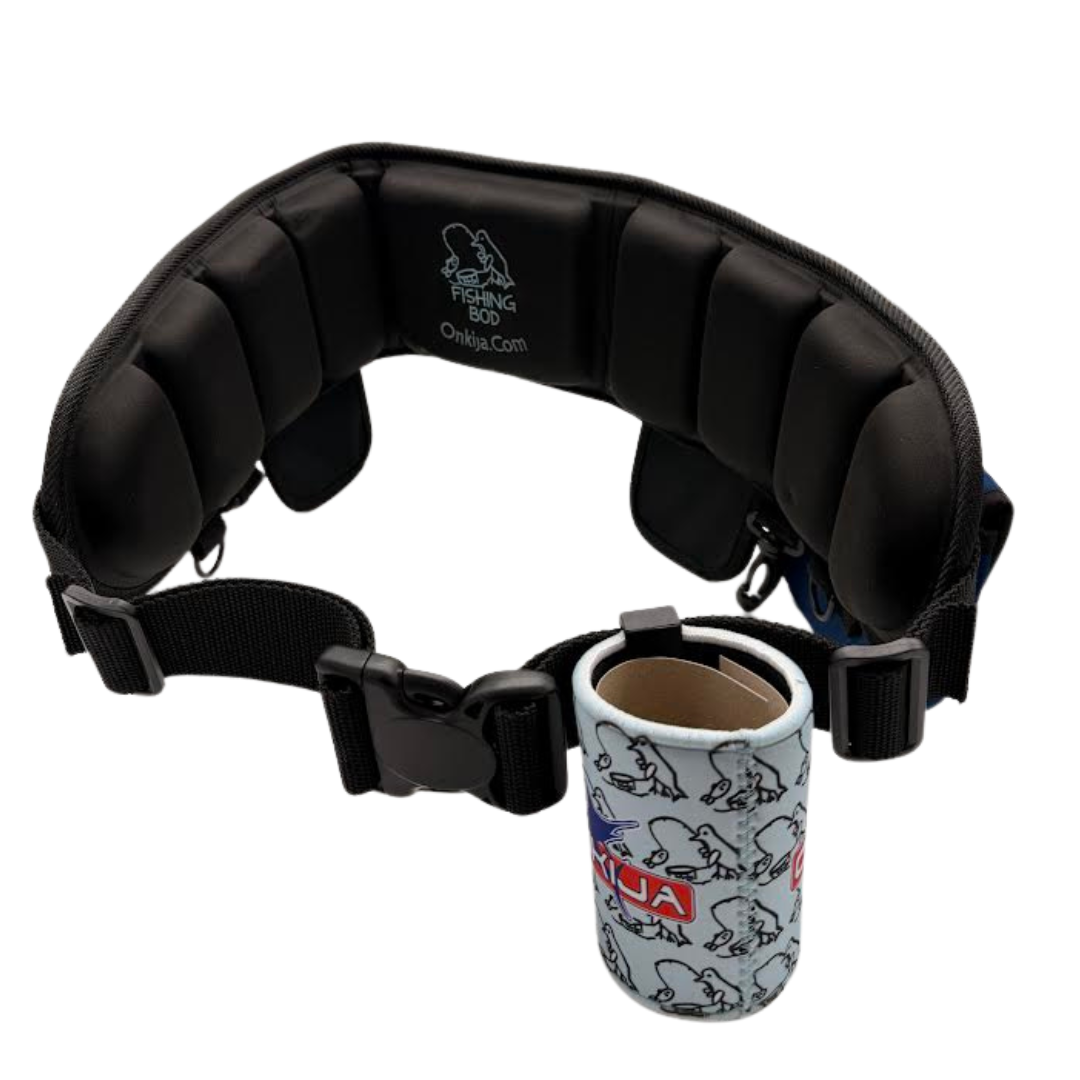 wade fishing belt with rod holder Onkija Wade Fishing Belt