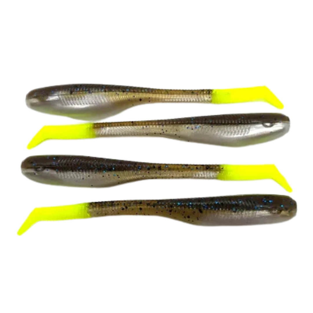 Leurre souple Storm So-Run Joker Shad 4 Bulk Dirty Charteuse par 10 Leurre souple Storm So-Run Joker Shad 4 Bulk Dirty Charteuse par 10