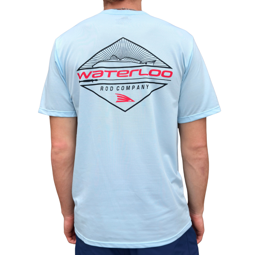 Waterloo Coastal Blue Short Sleeve Tee - Diamond Logo
